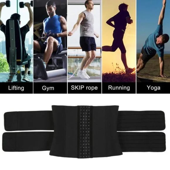 MENS Waist Trainer Slimming Black S2 - Picture 5 of 7